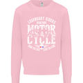 Legendary Motorcycle Riders Motorbike Biker Mens Sweatshirt Jumper Light Pink