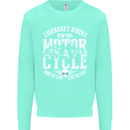 Legendary Motorcycle Riders Motorbike Biker Mens Sweatshirt Jumper Peppermint