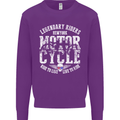 Legendary Motorcycle Riders Motorbike Biker Mens Sweatshirt Jumper Purple
