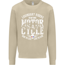 Legendary Motorcycle Riders Motorbike Biker Mens Sweatshirt Jumper Sand