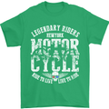 Legendary Motorcycle Riders Motorbike Biker Mens T-Shirt Cotton Gildan Irish Green
