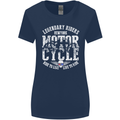 Legendary Motorcycle Riders Motorbike Biker Womens Wider Cut T-Shirt Navy Blue