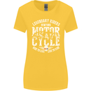 Legendary Motorcycle Riders Motorbike Biker Womens Wider Cut T-Shirt Yellow