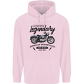 Legendary Motorcycles Biker Cafe Racer Childrens Kids Hoodie Light Pink