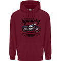 Legendary Motorcycles Biker Cafe Racer Childrens Kids Hoodie Maroon