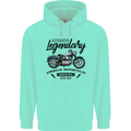 Legendary Motorcycles Biker Cafe Racer Childrens Kids Hoodie Peppermint