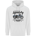 Legendary Motorcycles Biker Cafe Racer Childrens Kids Hoodie White