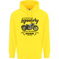 Legendary Motorcycles Biker Cafe Racer Childrens Kids Hoodie Yellow