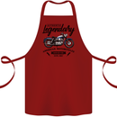 Legendary Motorcycles Biker Cafe Racer Cotton Apron 100% Organic Maroon