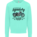Legendary Motorcycles Biker Cafe Racer Kids Sweatshirt Jumper Peppermint