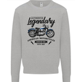 Legendary Motorcycles Biker Cafe Racer Kids Sweatshirt Jumper Sports Grey