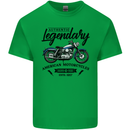 Legendary Motorcycles Biker Cafe Racer Kids T-Shirt Childrens Irish Green