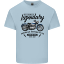 Legendary Motorcycles Biker Cafe Racer Kids T-Shirt Childrens Light Blue