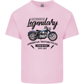 Legendary Motorcycles Biker Cafe Racer Kids T-Shirt Childrens Light Pink