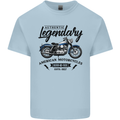 Legendary Motorcycles Biker Cafe Racer Mens Cotton T-Shirt Tee Top Light Blue