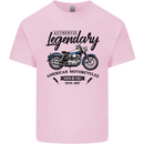 Legendary Motorcycles Biker Cafe Racer Mens Cotton T-Shirt Tee Top Light Pink