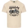 Legendary Motorcycles Biker Cafe Racer Mens Cotton T-Shirt Tee Top Natural