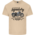 Legendary Motorcycles Biker Cafe Racer Mens Cotton T-Shirt Tee Top Sand