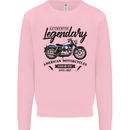 Legendary Motorcycles Biker Cafe Racer Mens Sweatshirt Jumper Light Pink