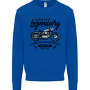 Legendary Motorcycles Biker Cafe Racer Mens Sweatshirt Jumper Royal Blue