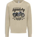 Legendary Motorcycles Biker Cafe Racer Mens Sweatshirt Jumper Sand