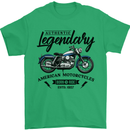 Legendary Motorcycles Biker Cafe Racer Mens T-Shirt Cotton Gildan Irish Green