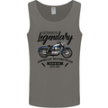 Legendary Motorcycles Biker Cafe Racer Mens Vest Tank Top Charcoal