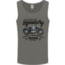 Legendary Motorcycles Biker Cafe Racer Mens Vest Tank Top Charcoal