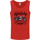 Legendary Motorcycles Biker Cafe Racer Mens Vest Tank Top Red