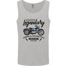Legendary Motorcycles Biker Cafe Racer Mens Vest Tank Top Sports Grey