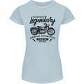 Legendary Motorcycles Biker Cafe Racer Womens Petite Cut T-Shirt Light Blue