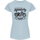 Legendary Motorcycles Biker Cafe Racer Womens Petite Cut T-Shirt Light Blue
