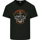 Legendary Motorcycles Motorbike Biker Mens V-Neck Cotton T-Shirt Black