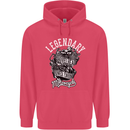 Legendary Shovelhead Motorcycle Biker Childrens Kids Hoodie Heliconia