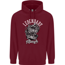 Legendary Shovelhead Motorcycle Biker Childrens Kids Hoodie Maroon