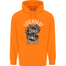 Legendary Shovelhead Motorcycle Biker Childrens Kids Hoodie Orange