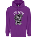Legendary Shovelhead Motorcycle Biker Childrens Kids Hoodie Purple
