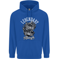 Legendary Shovelhead Motorcycle Biker Childrens Kids Hoodie Royal Blue