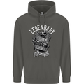 Legendary Shovelhead Motorcycle Biker Childrens Kids Hoodie Storm Grey