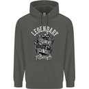 Legendary Shovelhead Motorcycle Biker Childrens Kids Hoodie Storm Grey
