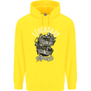 Legendary Shovelhead Motorcycle Biker Childrens Kids Hoodie Yellow