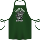 Legendary Shovelhead Motorcycle Biker Cotton Apron 100% Organic Forest Green