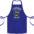 Legendary Shovelhead Motorcycle Biker Cotton Apron 100% Organic Royal Blue