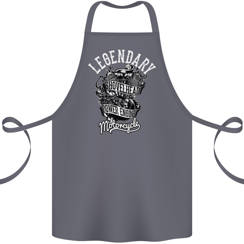 Legendary Shovelhead Motorcycle Biker Cotton Apron 100% Organic Steel