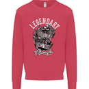 Legendary Shovelhead Motorcycle Biker Kids Sweatshirt Jumper Heliconia