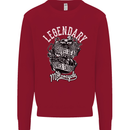 Legendary Shovelhead Motorcycle Biker Kids Sweatshirt Jumper Red