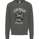 Legendary Shovelhead Motorcycle Biker Kids Sweatshirt Jumper Storm Grey