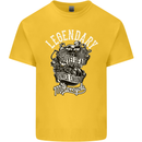 Legendary Shovelhead Motorcycle Biker Kids T-Shirt Childrens Yellow