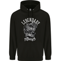 Legendary Shovelhead Motorcycle Biker Mens 80% Cotton Hoodie Black