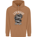 Legendary Shovelhead Motorcycle Biker Mens 80% Cotton Hoodie Caramel Latte